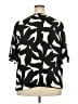 Nine West 100% Polyester Black Short Sleeve Blouse Size 2X - photo 2