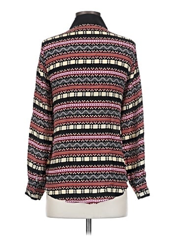 Jonathan Simkhai Long Sleeve Silk Top (view 2)