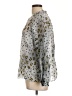 CAbi Animal Print Silver Long Sleeve Blouse Size L - photo 5