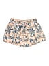 Ava Lynn Print Orange Shorts Size M - photo 1