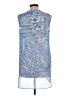 Susan Graver 100% Polyester Blue Sleeveless Blouse Size 10 - photo 2