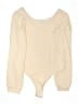 Francesca's Ivory Bodysuit Size L - photo 1