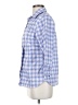 L.L.Bean Checkered-gingham Blue 3/4 Sleeve Button-Down Shirt Size S - photo 5