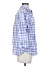 L.L.Bean Checkered-gingham Blue 3/4 Sleeve Button-Down Shirt Size S - photo 4