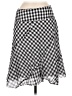 Final Touch 100% Polyester Checkered-gingham Gray Casual Skirt Size M - photo 1