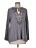 Gimmicks Gray Long Sleeve Blouse Size M - photo 1