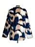 Selfie Leslie 100% Polyester Animal Print Blue Faux Fur Jacket Size S - photo 2