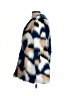 Selfie Leslie 100% Polyester Animal Print Blue Faux Fur Jacket Size S - photo 5