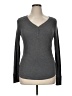 Time and Tru Gray Long Sleeve Henley Size XL - photo 1