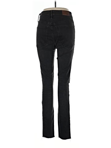 Madewell Tall Curvy High-Rise Skinny Jeans in Black Sea (view 2)