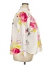 Talbots 100% Cotton Floral Ivory 3/4 Sleeve Blouse Size 2X Petite - photo 4