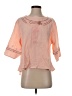 Unbranded 100% Cotton Pink 3/4 Sleeve Blouse Size 4 - photo 1
