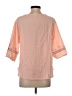 Unbranded 100% Cotton Pink 3/4 Sleeve Blouse Size 4 - photo 2