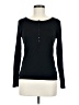 Gap Black Long Sleeve Henley Size M - photo 1