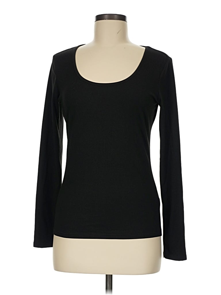 Pre-owned Ekouaer Long Sleeve T-shirt In Black
