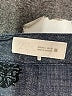 Zara 100% Cotton Chevron-herringbone Blue Casual Pants Size L - photo 7
