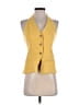 Commense Yellow Sleeveless Button-Down Shirt Size S - photo 1