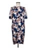 J.Crew 100% Silk Floral Blue Casual Dress Size 2 (tall) - photo 1