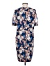 J.Crew 100% Silk Floral Blue Casual Dress Size 2 (tall) - photo 2