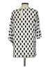 Vince Camuto Silver 3/4 Sleeve Blouse Size XS - photo 2