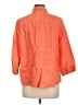Chico's 100% Linen Orange 3/4 Sleeve Button-Down Shirt Size Lg (2) - photo 2