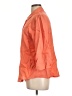 Chico's 100% Linen Orange 3/4 Sleeve Button-Down Shirt Size Lg (2) - photo 5
