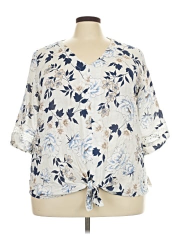 AB Studio Short Sleeve Blouse (view 1)