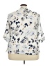AB Studio 100% Rayon Ivory Short Sleeve Blouse Size 3X - photo 2
