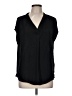 Maison d' Amelie 100% Polyester Black Short Sleeve Blouse Size M - photo 1