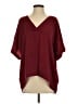 Assorted Brands Burgundy 3/4 Sleeve Blouse Size S - photo 1
