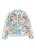 Adidas 100% Polyester Floral Blue Track Jacket Size 16 - photo 1