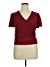 Paperoc Burgundy Short Sleeve Top Size XL - photo 1