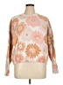 Francesca's Floral Orange Pullover Sweater Size XL - photo 1