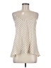 Poetry 100% Polyester Ivory Sleeveless Blouse Size M - photo 1