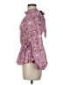 Rhode 100% Cotton Paisley Pink Long Sleeve Blouse Size M (estimated) - photo 5