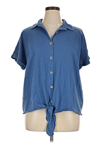 Belle By Kim Gravel Short Sleeve Blouse (view 1)