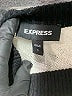 Express Color Block Silver Turtleneck Sweater Size S - photo 7
