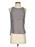 Theory Gray Sleeveless Silk Top Size S - photo 1