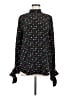 Equipment 100% Silk Polka Dots Black Blouse Size M - photo 1