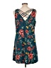 Nine Britton Floral Teal Casual Dress Size L - photo 2