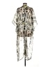 BCBGeneration 100% Polyester Silver Kimono Size M (estimated) - photo 2
