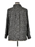 H&M 100% Polyester Animal Print Silver Black 3/4 Sleeve Blouse Size XL - photo 2