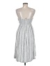 Roxy 100% Viscose Stripes Gray Casual Dress Size M - photo 2