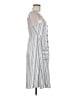 Roxy 100% Viscose Stripes Gray Casual Dress Size M - photo 4