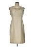 Connected Apparel 100% Polyester Tan Cocktail Dress Size 12 - photo 1