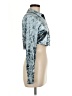 BACKGROUNDE NYC Metallic Silver Long Sleeve Blouse Size M - photo 4