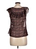 Cotélac Brown Short Sleeve Blouse Size Lg (3) - photo 2