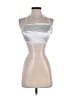 Nasty Gal Inc. 100% Polyester Silver Sleeveless Top Size 0 - photo 1