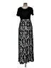 Grecerelle Graphic Black Casual Dress Size L - photo 1