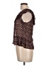 Cotélac Brown Short Sleeve Blouse Size Lg (3) - photo 5